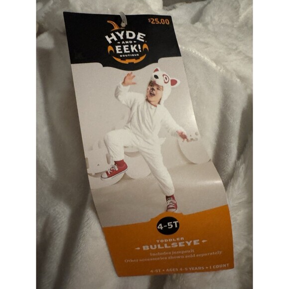 Toddler Hyde & EEK Target BULLSEYE Dog Halloween Costume Jumpsuit Size 2t-3t NWT - Picture 5 of 5